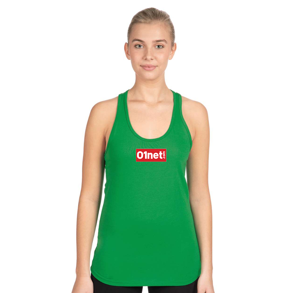 Women's 01net Logo Next Level Ideal Racerback Tank
