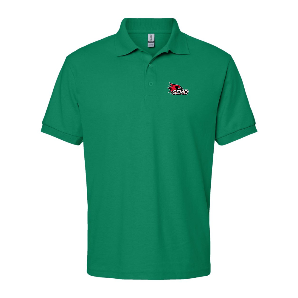 Men's SEMO Redhawks Logo Gildan Dry Blend Jersey Polo