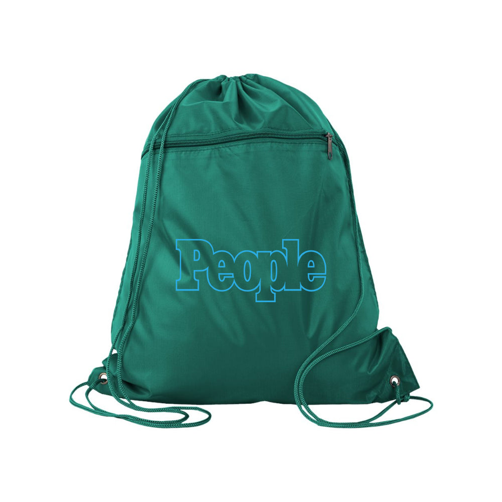 People Magazine Logo Q-Tees - Polyester Cinchpack