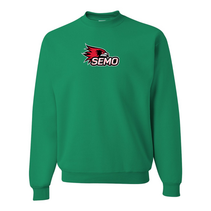 Men's SEMO Redhawks Logo JERZEES NuBlend Crewneck Sweatshirt