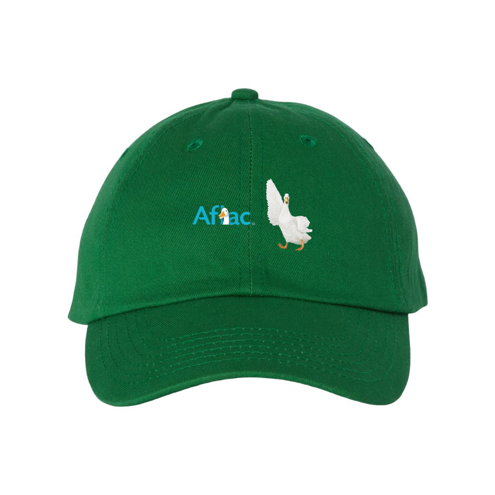 Aflac Logo and Duck Valucap Adult Bio-Washed Classic Dad Hat