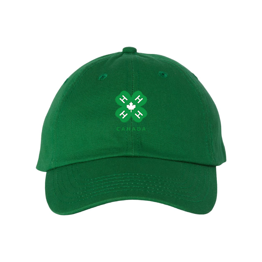 4H Canada Logo  Valucap Adult Bio-Washed Classic Dad Hat
