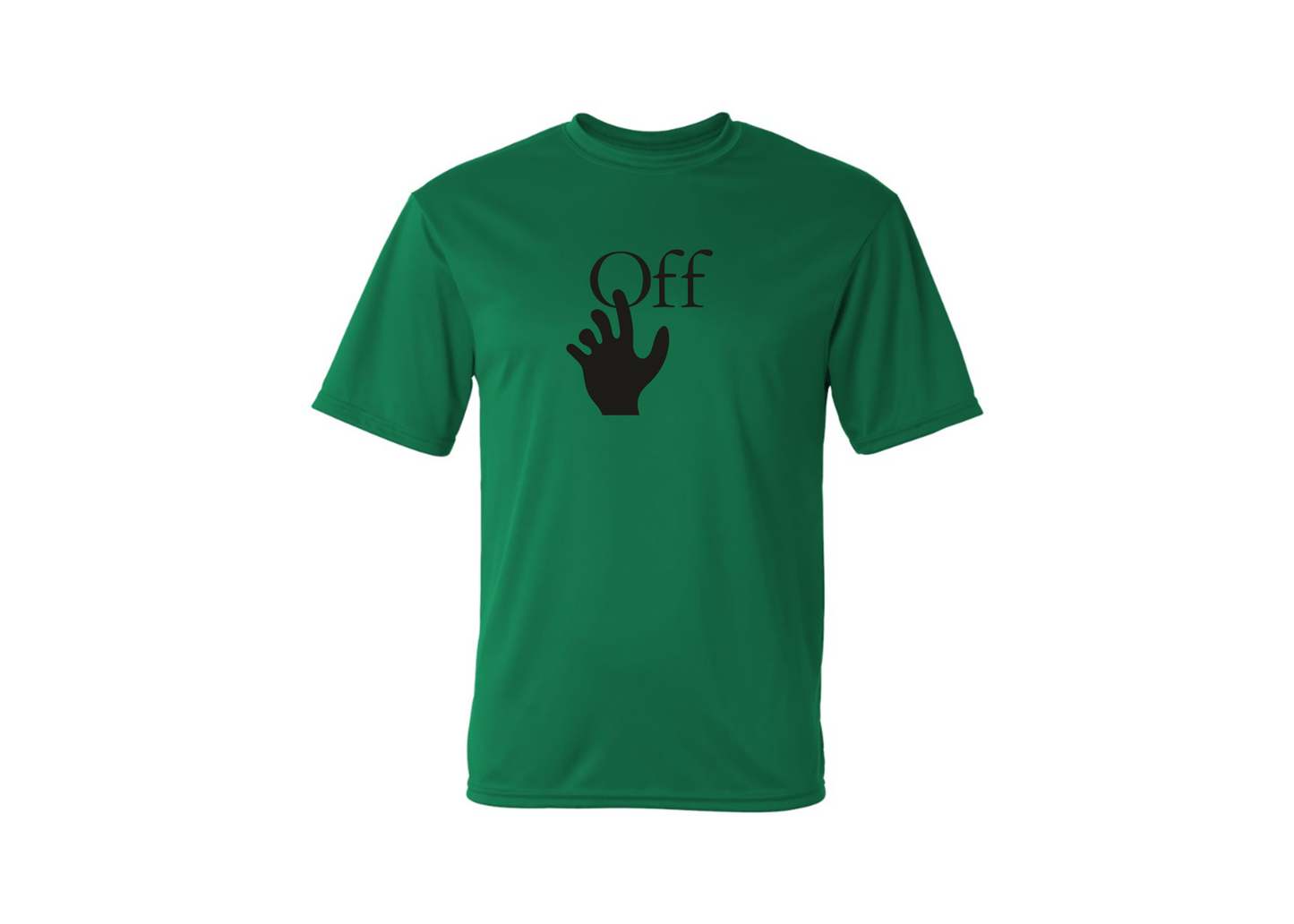 Men's Off-White Hand Polyester T-Shirt