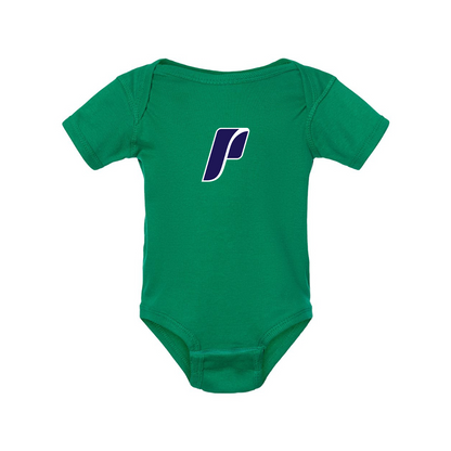 Portland Pilots Logo  Rabbit Skins Infant Baby Rib Bodysuit