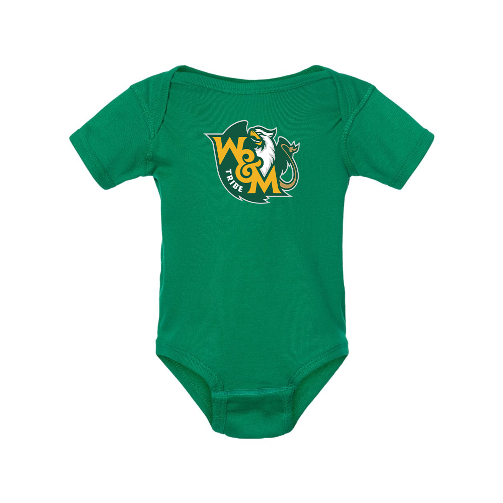 William and Mary Tribe Rabbit Skins Infant Baby Rib Bodysuit