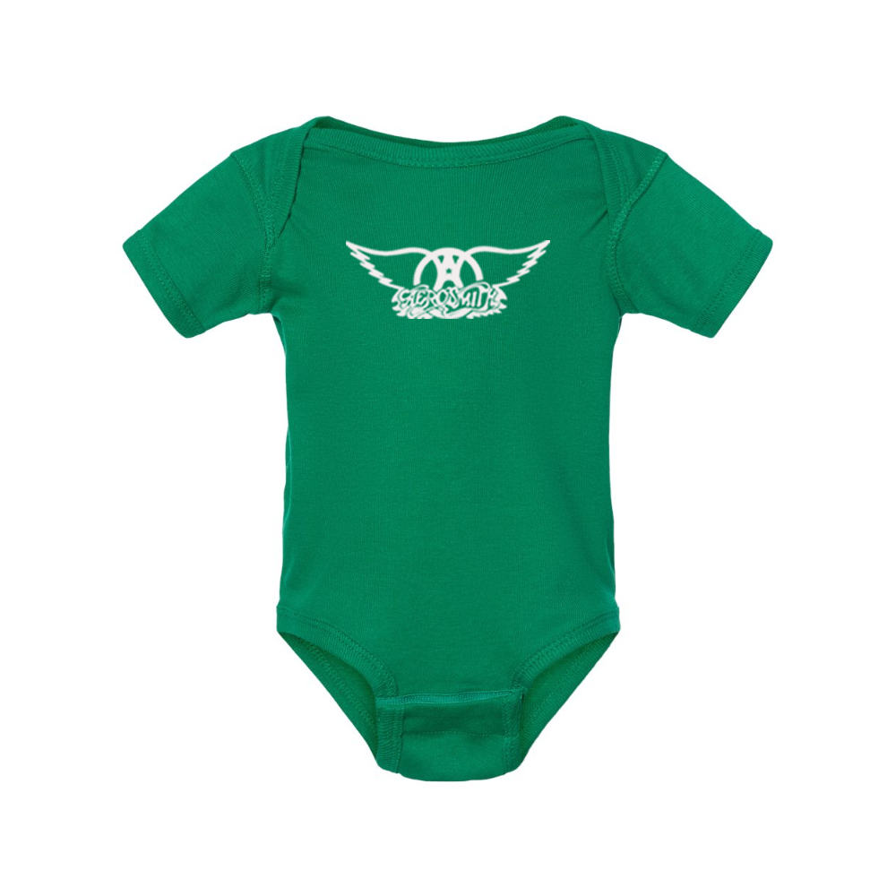 Aerosmith Logo  Rabbit Skins Infant Baby Rib Bodysuit