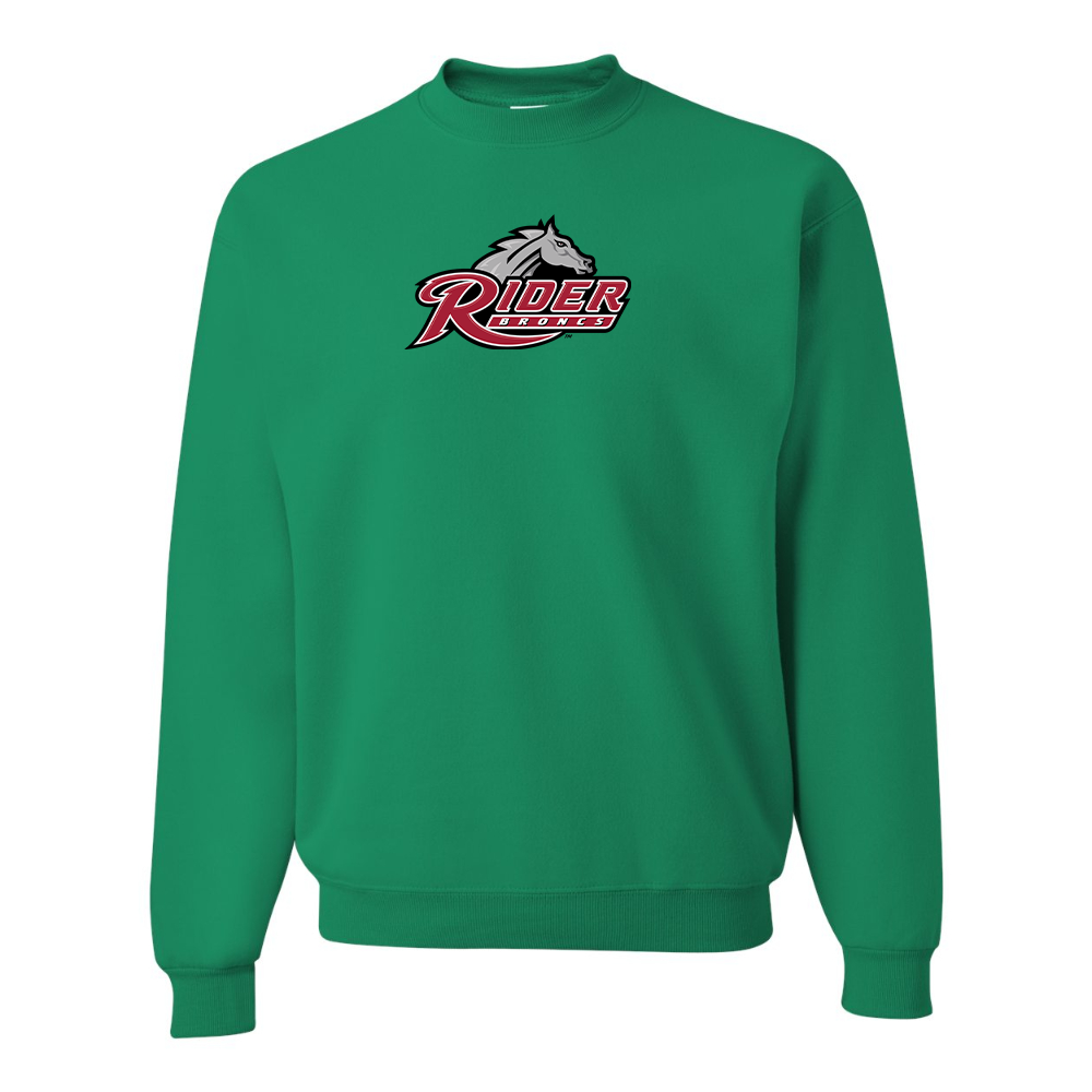 Men's Rider Broncs Logo  JERZEES NuBlend Crewneck Sweatshirt