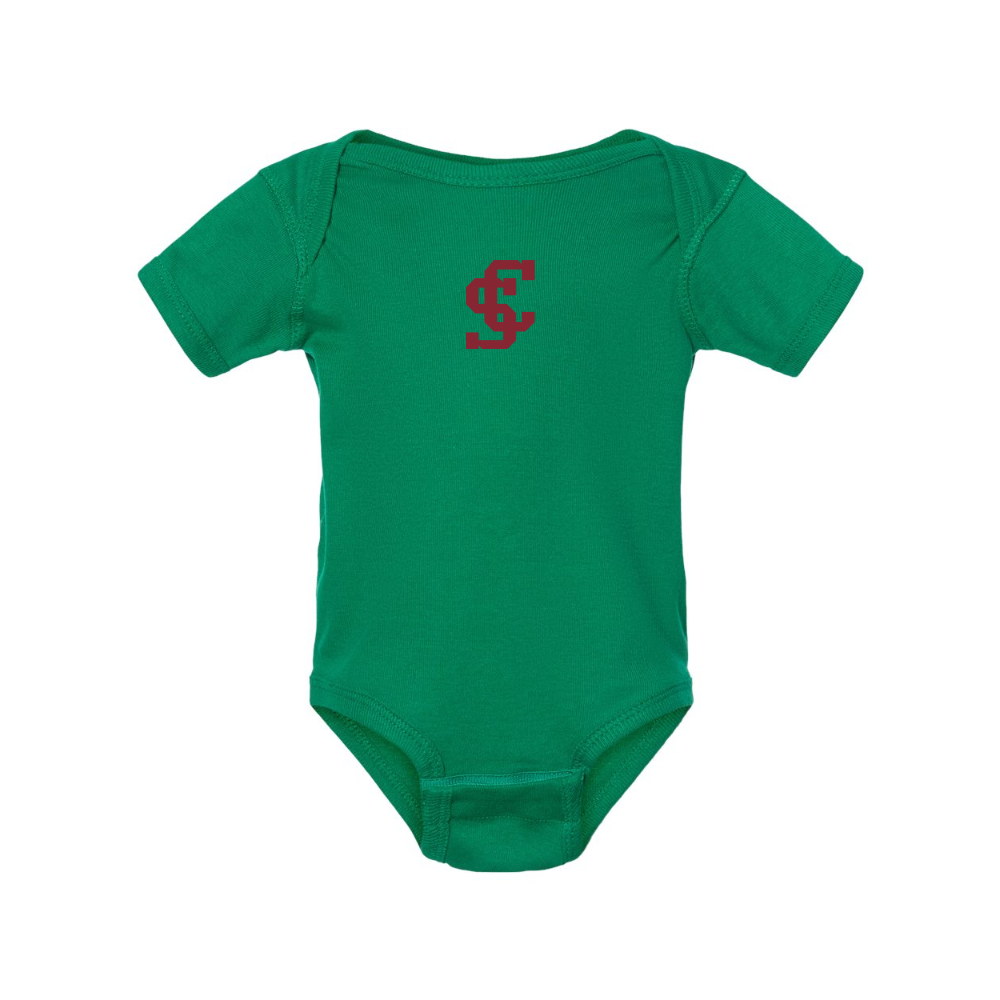 Santa Clara Broncos Logo Rabbit Skins Infant Baby Rib Bodysuit