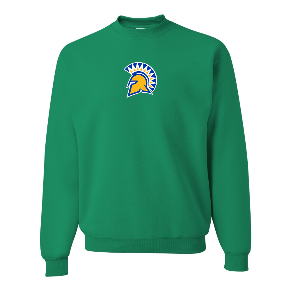 Men's San Jose State Spartans Logo JERZEES NuBlend Crewneck Sweatshirt