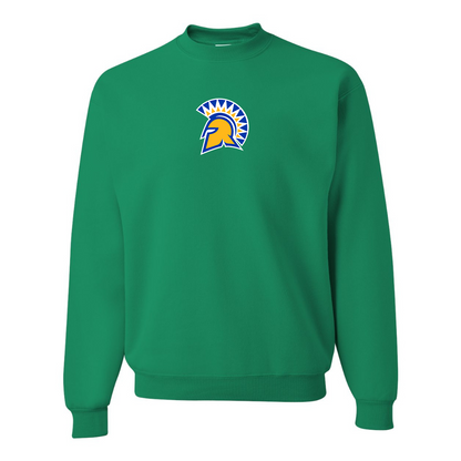 Men's San Jose State Spartans Logo JERZEES NuBlend Crewneck Sweatshirt