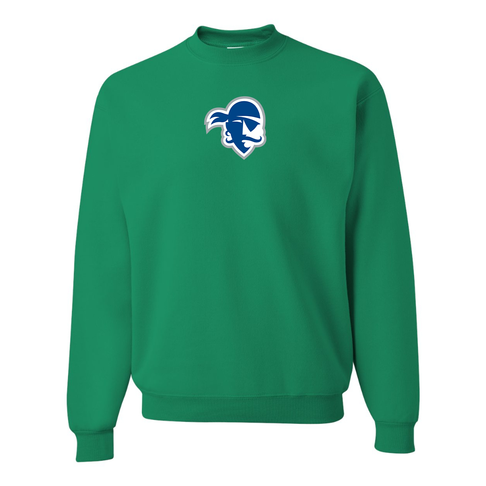 Men's Seton Hall Pirates Logo JERZEES NuBlend Crewneck Sweatshirt