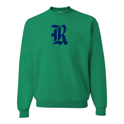 Men's Rice Owls Logo  JERZEES NuBlend Crewneck Sweatshirt