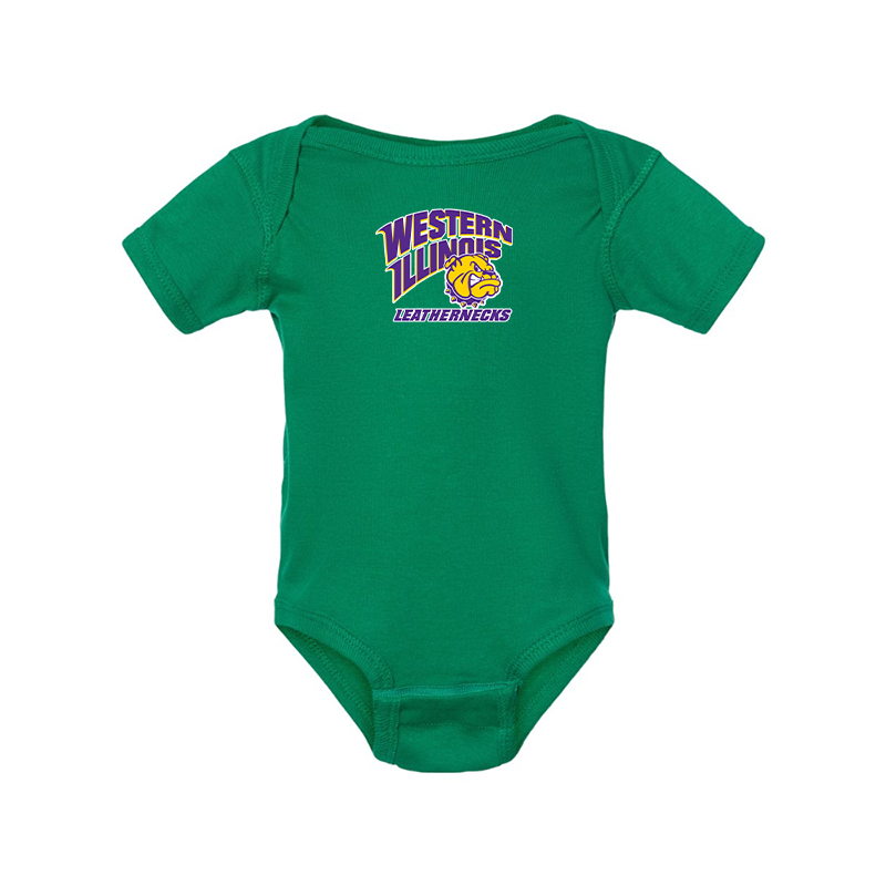 Western Illinois Leathernecks Rabbit Skins Infant Baby Rib Bodysuit