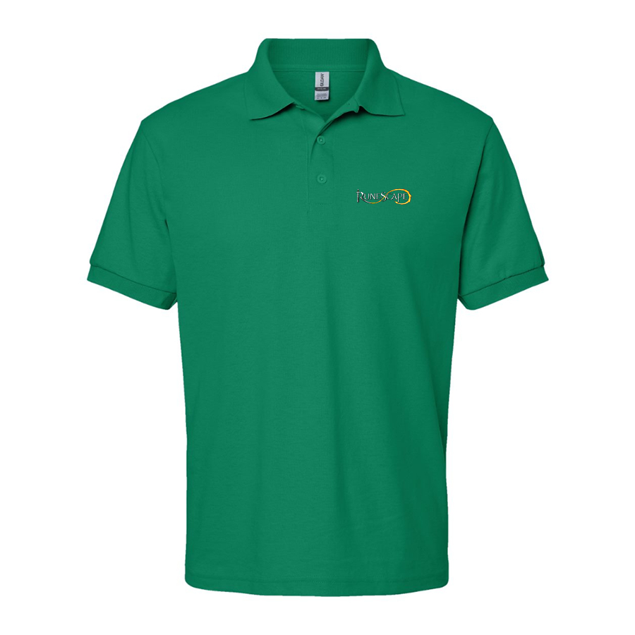 Men's Runescape Logo Gildan Dry Blend Jersey Polo