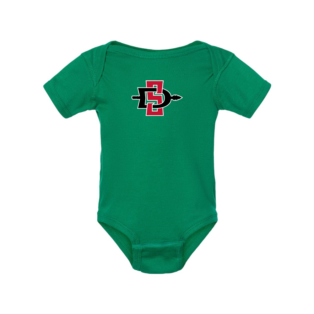 San Diego State Aztecs Logo  Rabbit Skins Infant Baby Rib Bodysuit