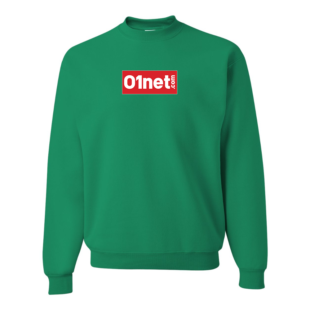 Men's 01net Logo JERZEES NuBlend Crewneck Sweatshirt
