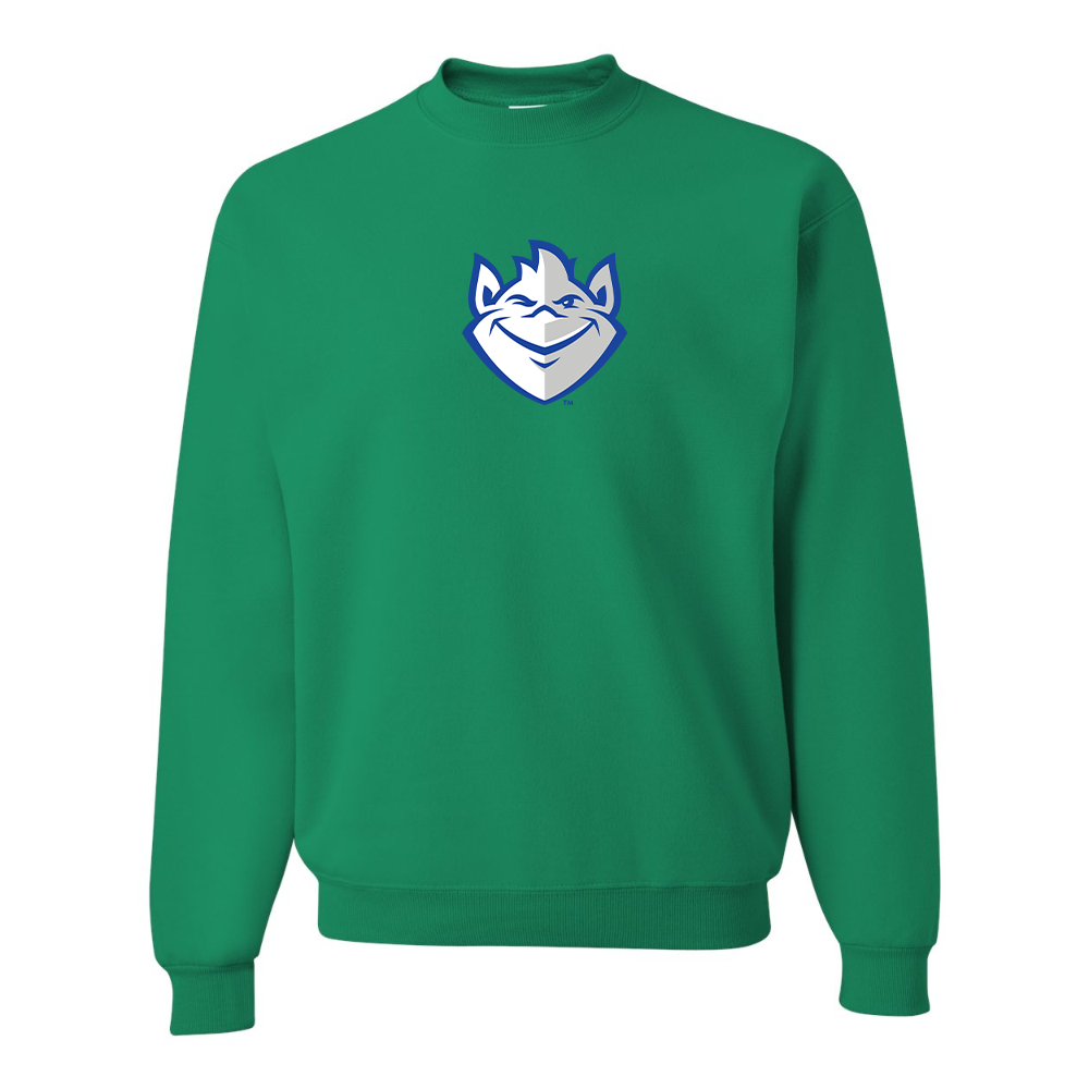 Men's Saint Louis Billikens Logo JERZEES NuBlend Crewneck Sweatshirt