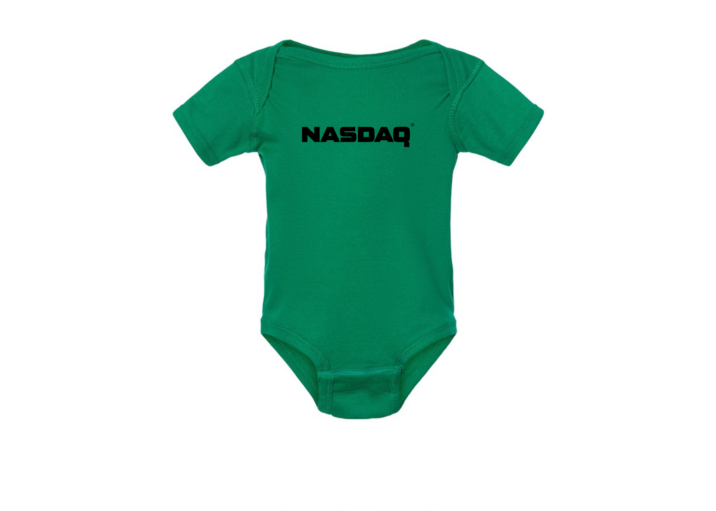 Nasdaq Logo  Rabbit Skins Infant Baby Rib Bodysuit