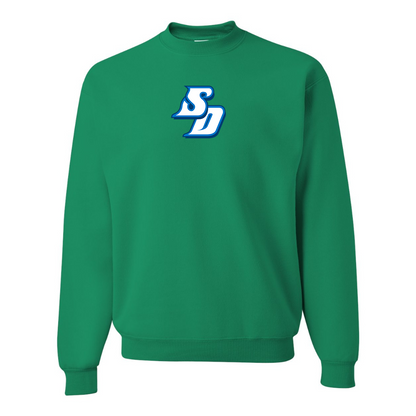Men's San Diego Toreros Logo  JERZEES NuBlend Crewneck Sweatshirt