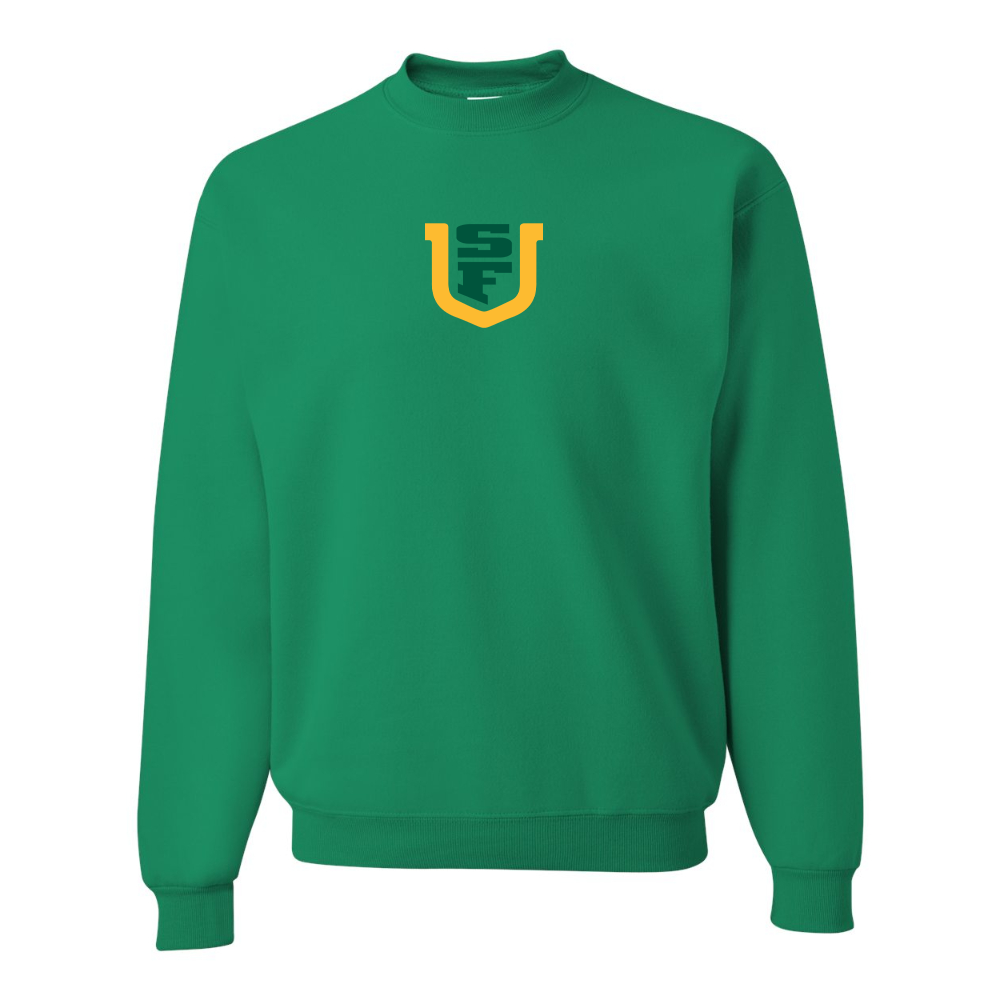 Men's San Francisco Dons Logo JERZEES NuBlend Crewneck Sweatshirt
