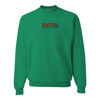 Men's Seattle Redhawks Logo JERZEES NuBlend Crewneck Sweatshirt