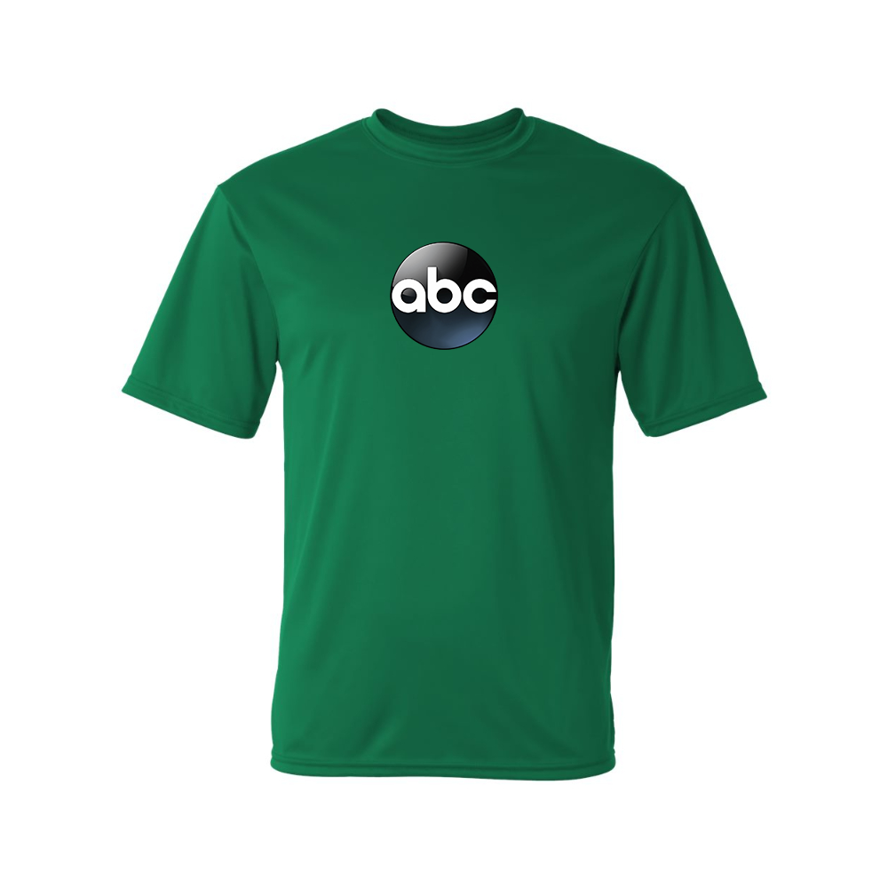 Men's Abc Logo Polyester T-Shirt