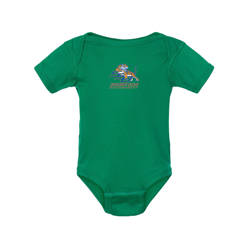 Savannah State Tigers Logo Rabbit Skins Infant Baby Rib Bodysuit