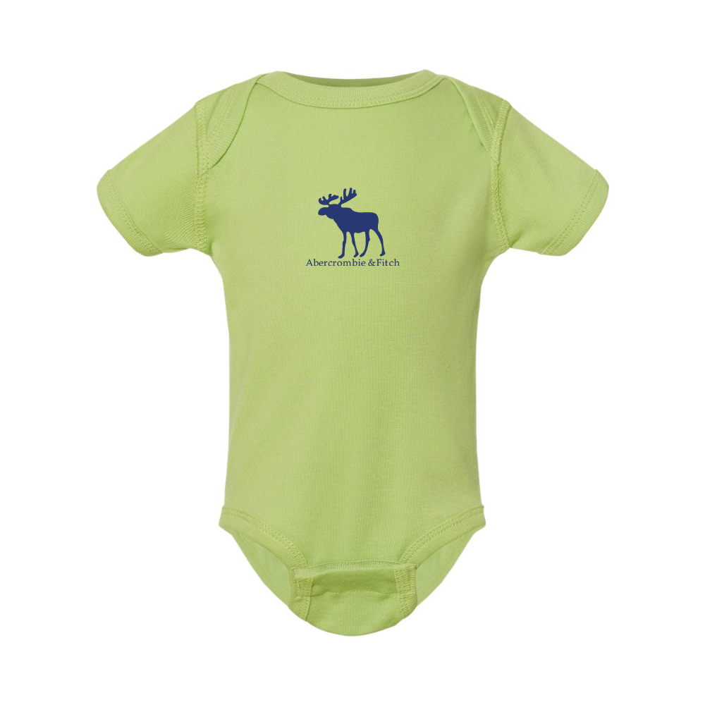 Abercrombie & Fitch Moose Logo  Rabbit Skins Infant Baby Rib Bodysuit