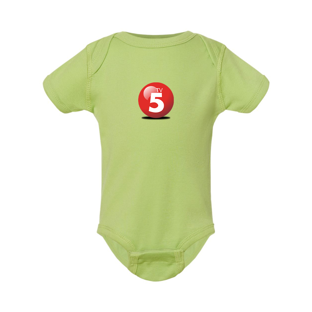 ABC TV5 Logo Rabbit Skins Infant Baby Rib Bodysuit