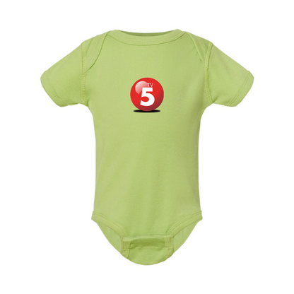 ABC TV5 Logo Rabbit Skins Infant Baby Rib Bodysuit
