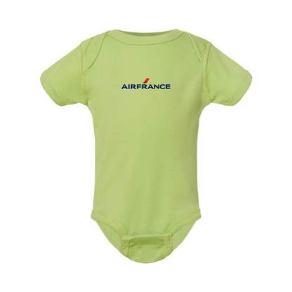 Air France Logo Rabbit Skins Infant Baby Rib Bodysuit