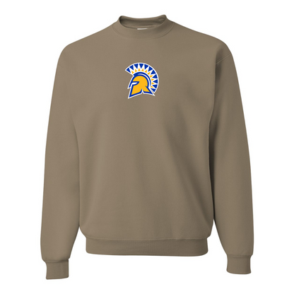 Men's San Jose State Spartans Logo JERZEES NuBlend Crewneck Sweatshirt