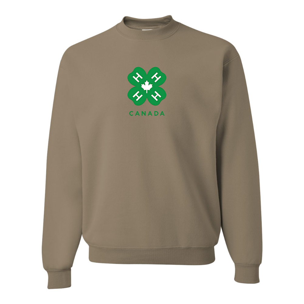 Men's 4H Canada Logo JERZEES NuBlend Crewneck Sweatshirt