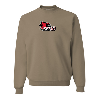 Men's SEMO Redhawks Logo JERZEES NuBlend Crewneck Sweatshirt