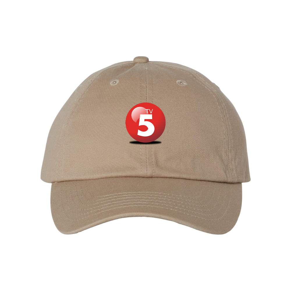 ABC TV5 Logo  Valucap Adult Bio-Washed Classic Dad Hat