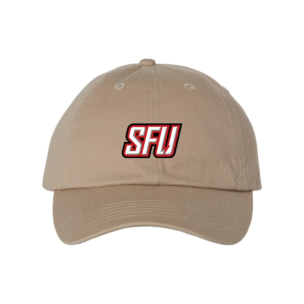 Saint Francis Red Flash Logo Valucap Adult Bio-Washed Classic Dad Hat