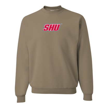 Men's Sacred Heart Pioneers Logo JERZEES NuBlend Crewneck Sweatshirt