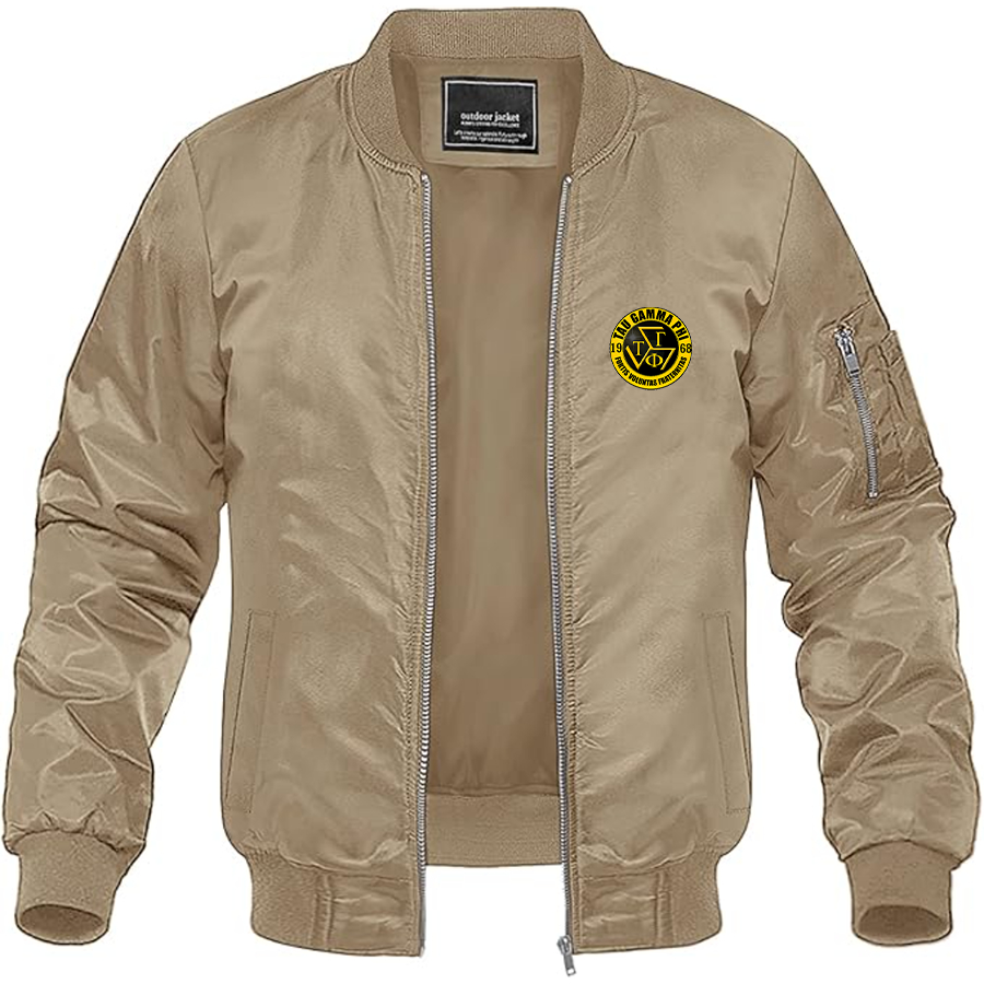 Men's Triskelion Logo Lightweight Bomber Jacket Windbreaker Softshell Varsity Jacket Coat
