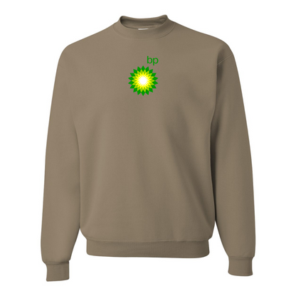 Men's BP Oil Logo  JERZEES NuBlend Crewneck Sweatshirt