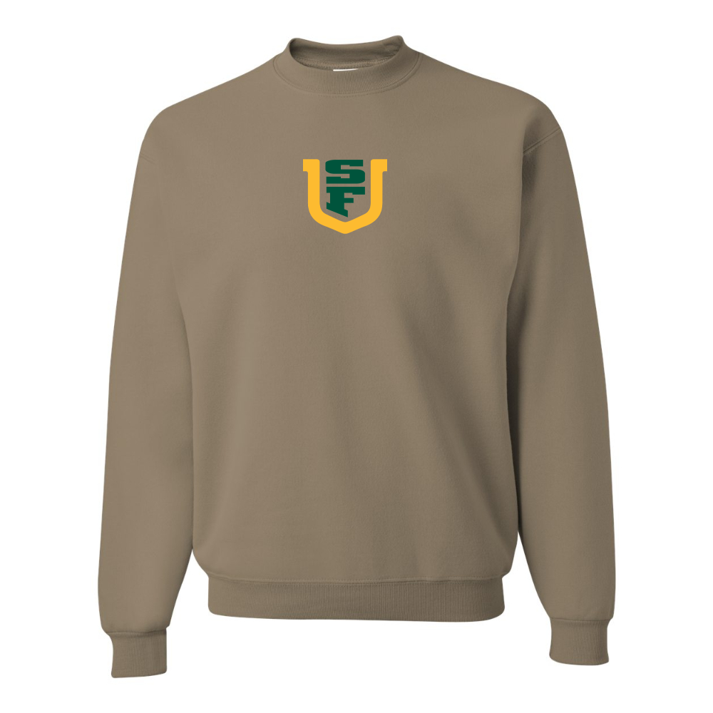 Men's San Francisco Dons Logo JERZEES NuBlend Crewneck Sweatshirt