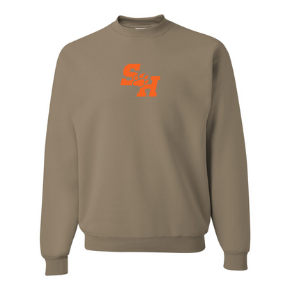 Men's Sam Houston State Bearkats Logo JERZEES NuBlend Crewneck Sweatshirt