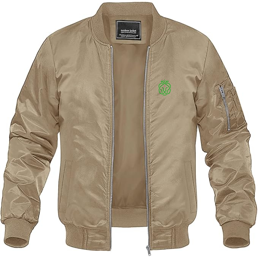 Men's Ahold Delhaize Symbol Lightweight Bomber Jacket Windbreaker Softshell Varsity Jacket Coat