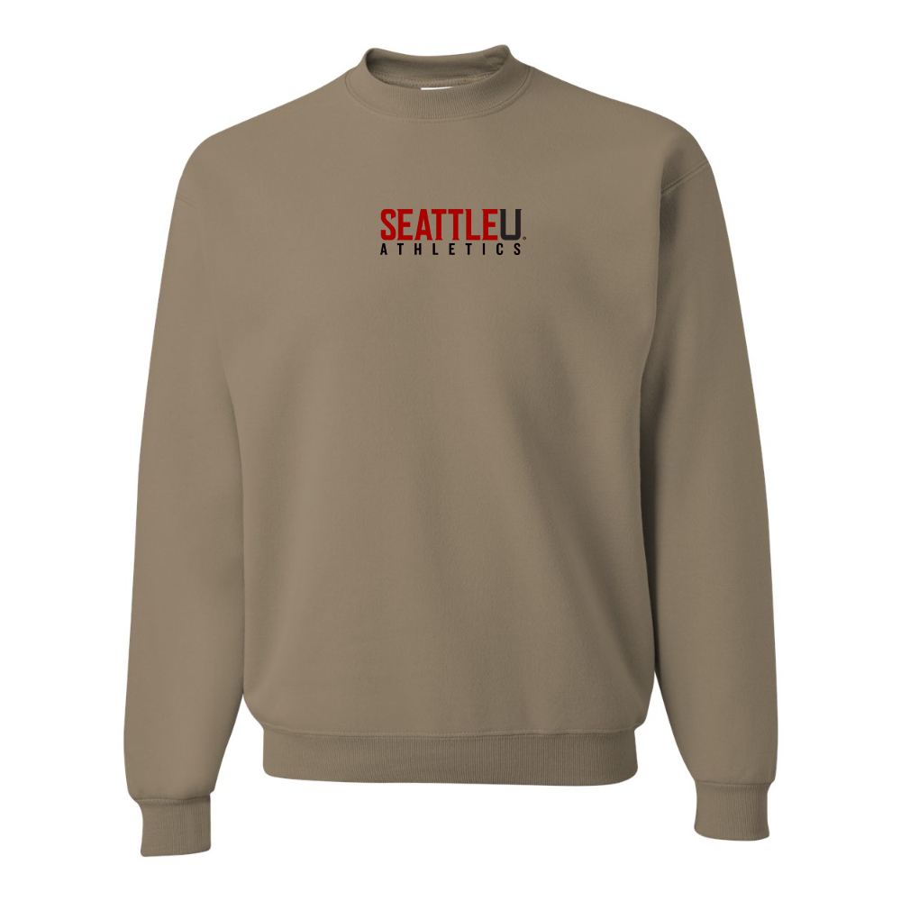 Men's Seattle Redhawks Logo JERZEES NuBlend Crewneck Sweatshirt