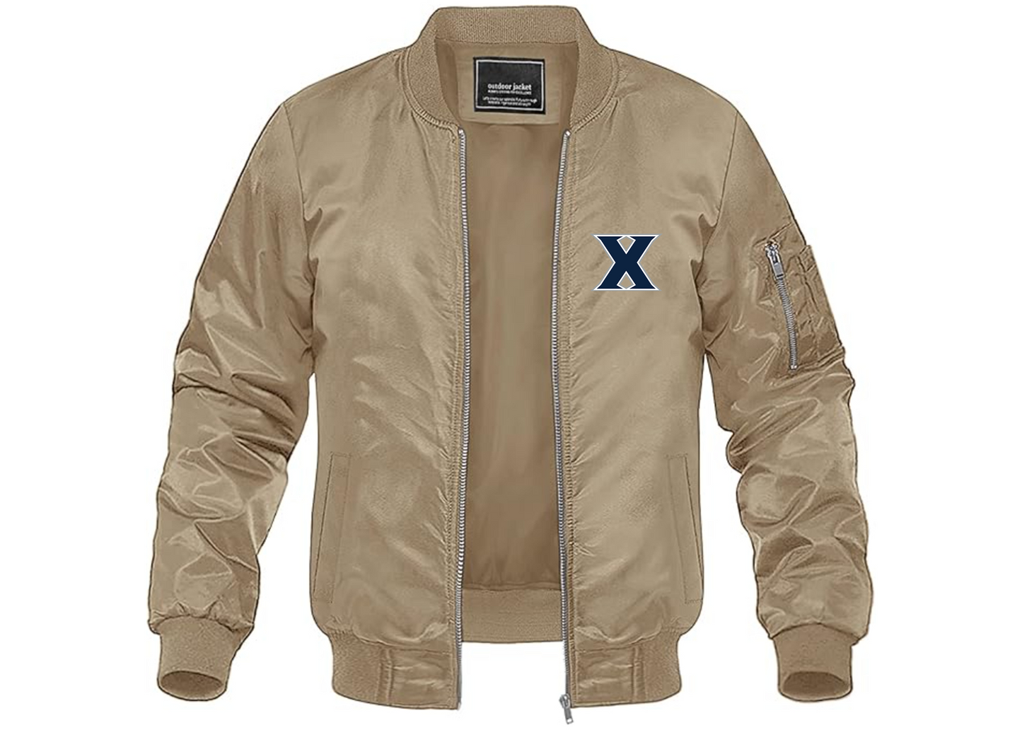 Men's Xavier Musketeers Lightweight Bomber Jacket Windbreaker Softshell Varsity Jacket Coat