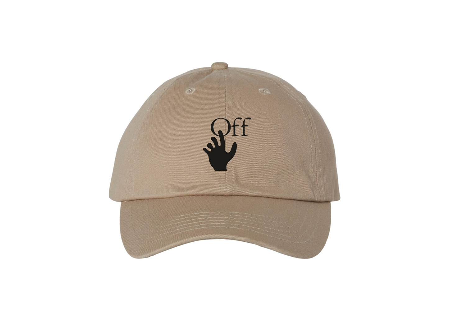 Off-White Hand Valucap Adult Bio-Washed Classic Dad Hat
