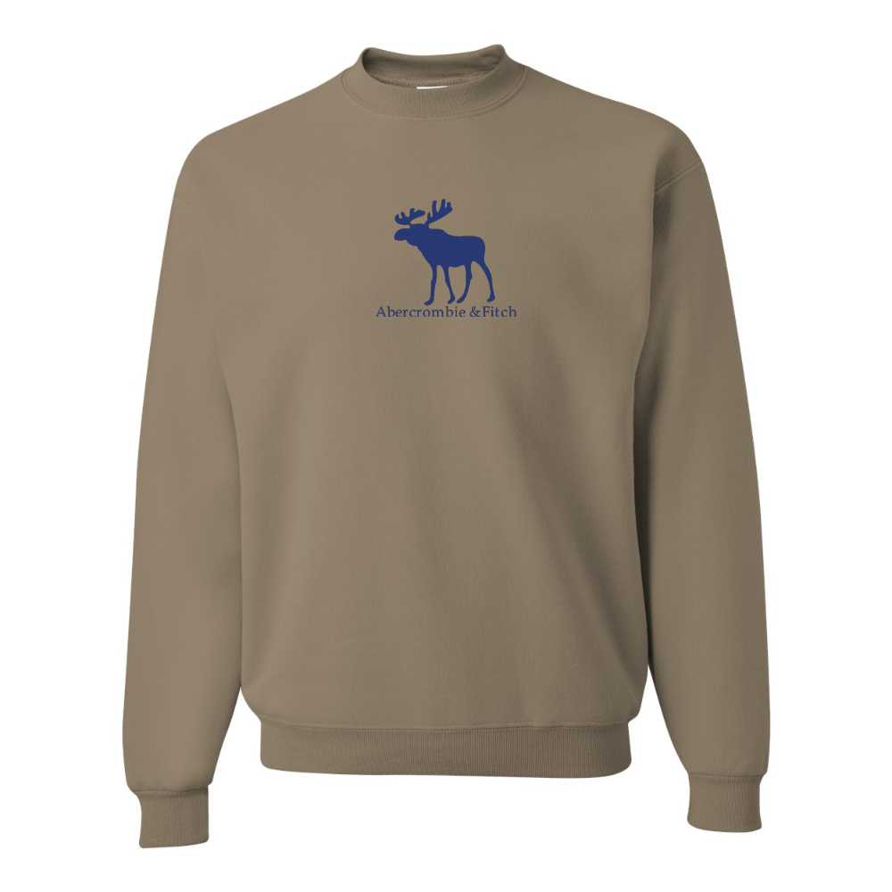 Men's Abercrombie & Fitch Moose Logo  JERZEES NuBlend Crewneck Sweatshirt