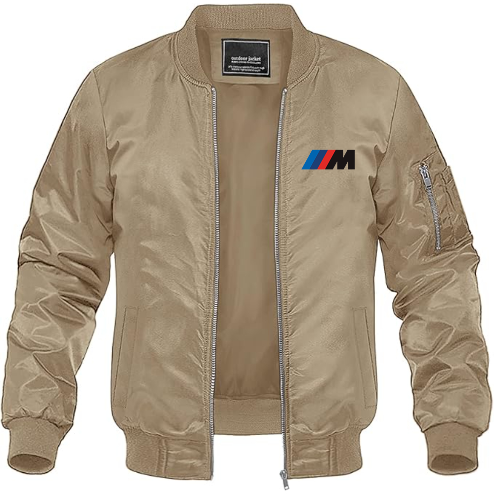 BMW M Logo Lightweight Bomber Jacket Windbreaker Softshell Varsity Jacket Coat