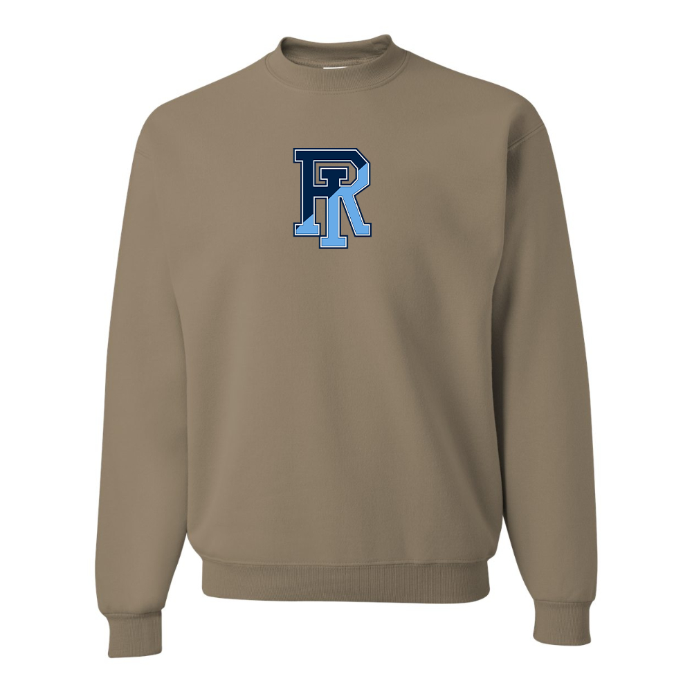 Men's Rhode Island Rams Logo JERZEES NuBlend Crewneck Sweatshirt