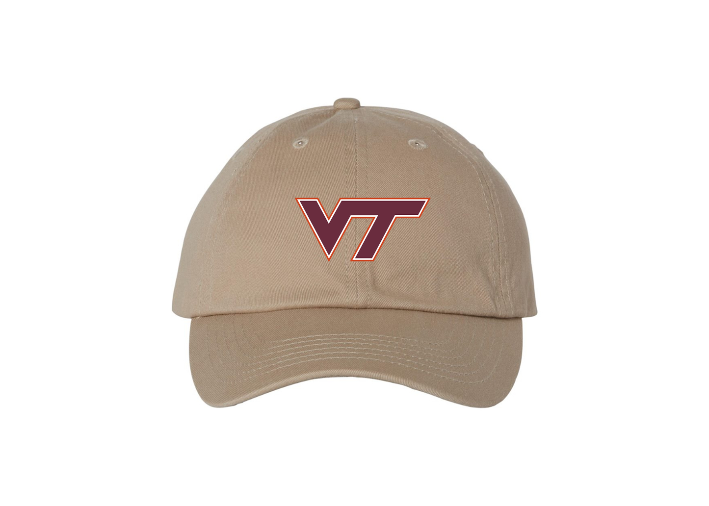 Virginia Tech Hokies Valucap Adult Bio-Washed Classic Dad Hat