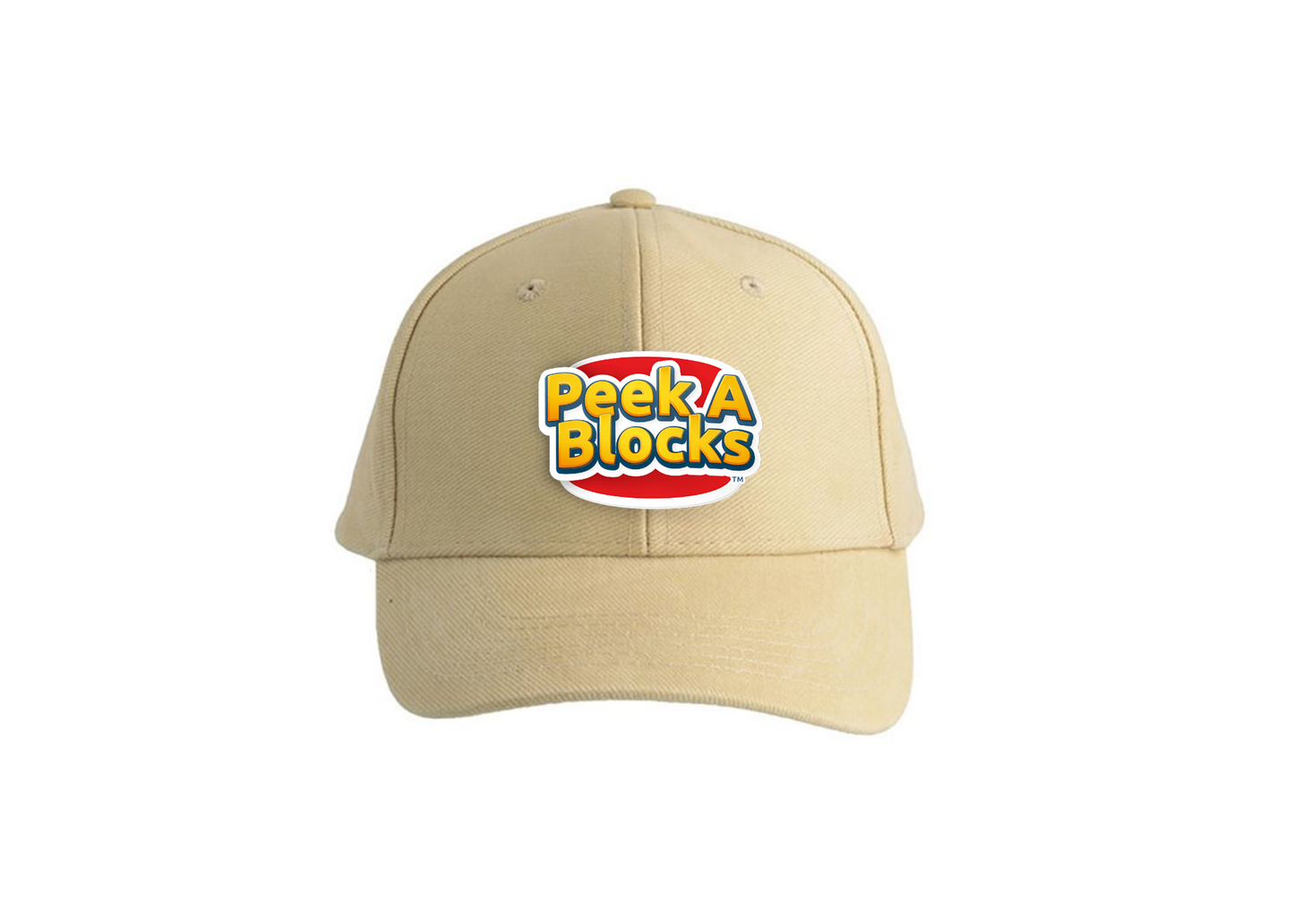 Peek A Blocks Logo Dad Baseball Cap Hat